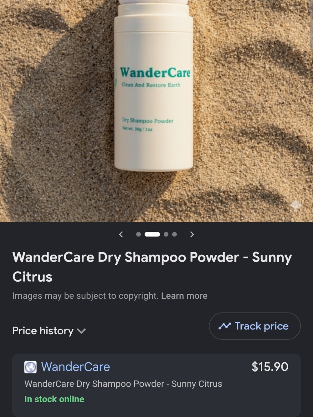 WanderCare Dry Shampoo Powder